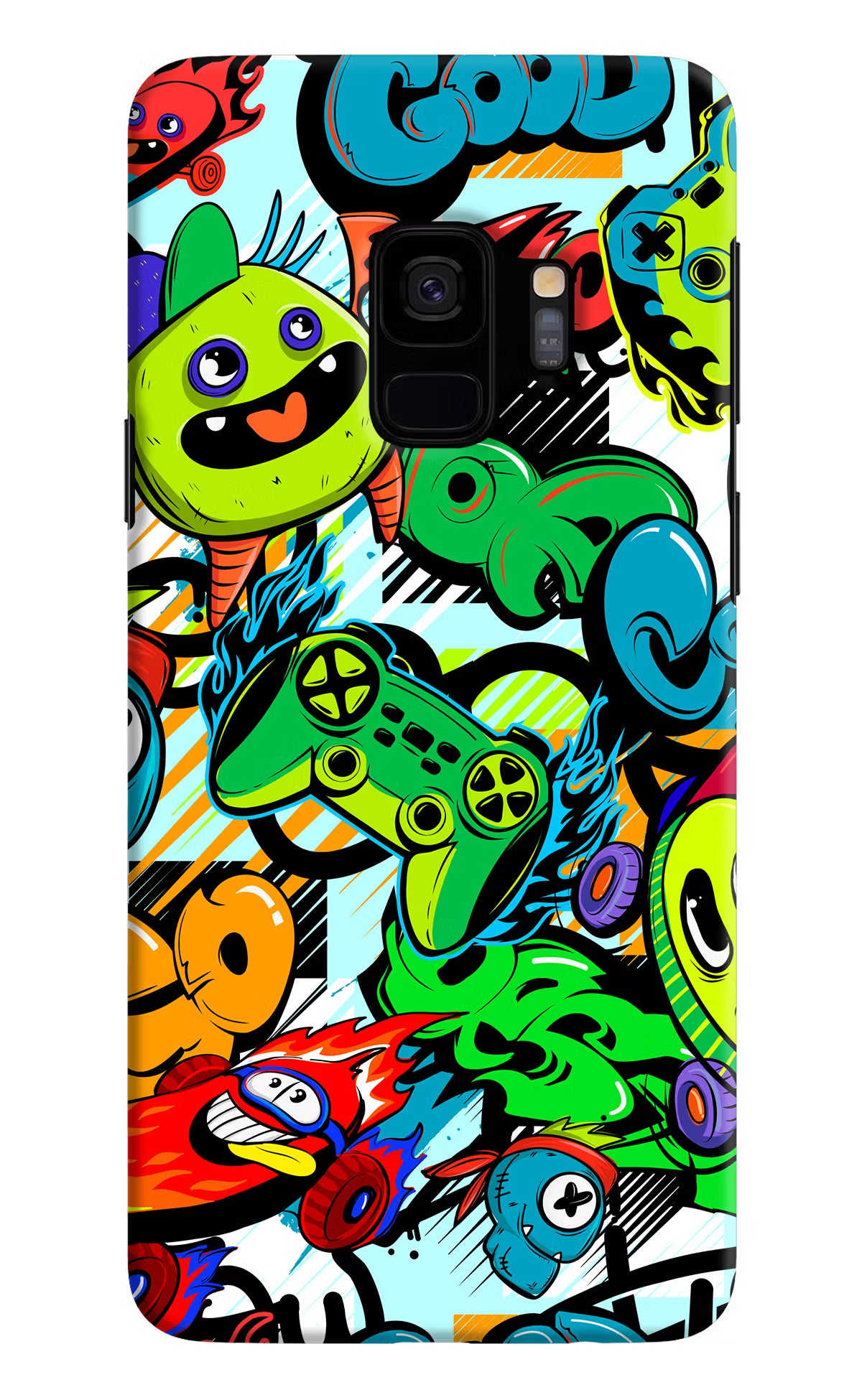 Game Doodle Samsung S9 Hard Case Back Cover by Casekaro