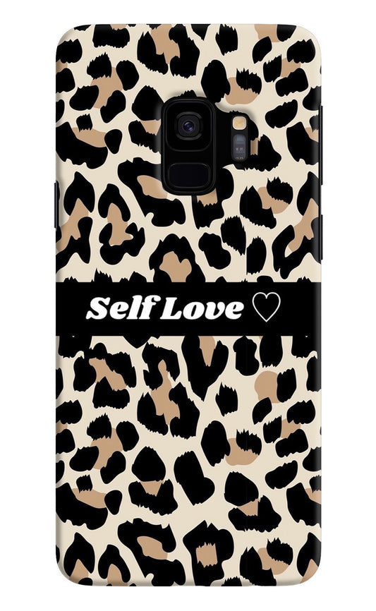 Leopard Print Self Love Samsung S9 Back Cover