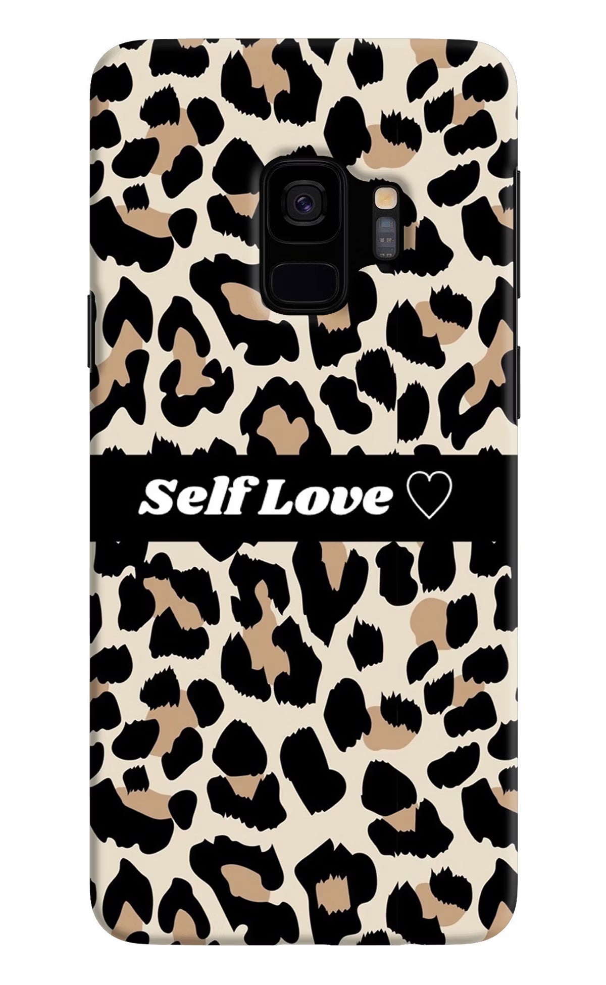 Leopard Print Self Love Samsung S9 Hard Case Back Cover by Casekaro