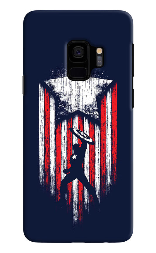 Captain America Marvel Art Samsung S9 Hard Case Back Cover by Casekaro