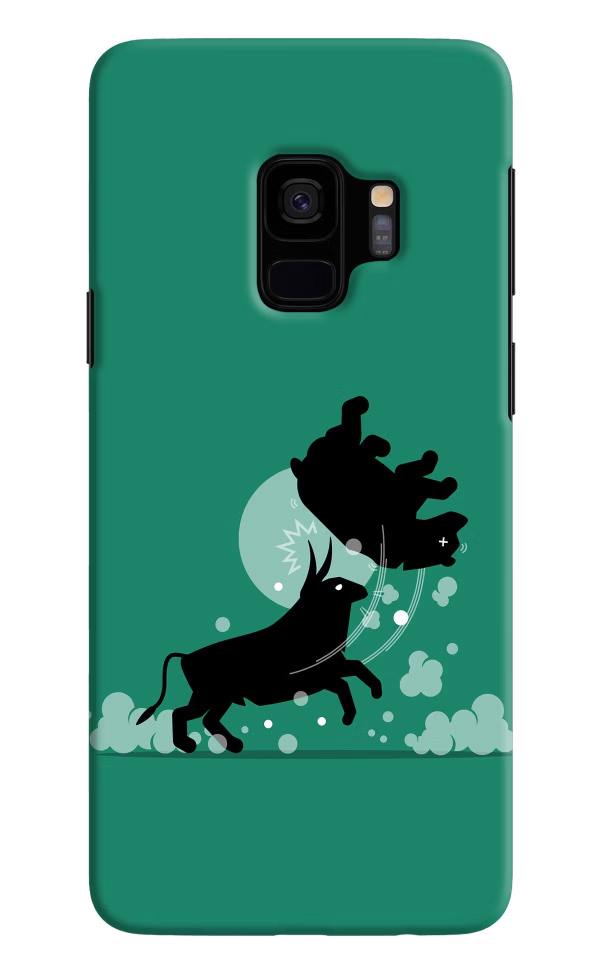 Bull Conqueror Samsung S9 Hard Case Back Cover by Casekaro