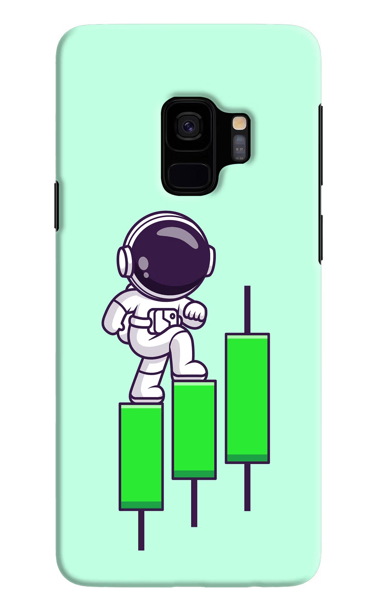 Astronaut Trader Samsung S9 Hard Case Back Cover by Casekaro