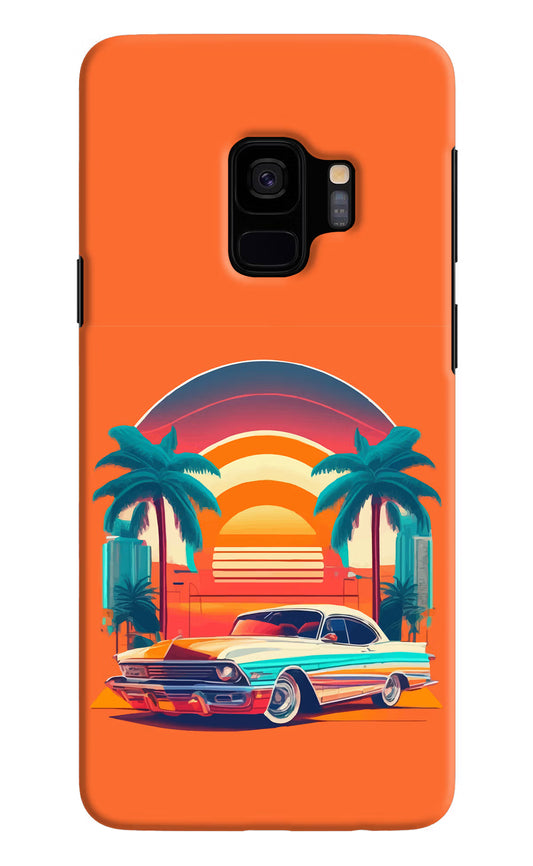 Palm Drive 80s Samsung S9 Hard Case Back Cover by Casekaro