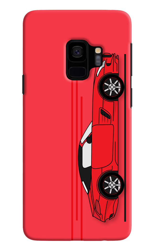 Red Velocity Samsung S9 Hard Case Back Cover by Casekaro