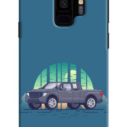 Retro Garage Vibe Samsung S9 Hard Case Back Cover by Casekaro