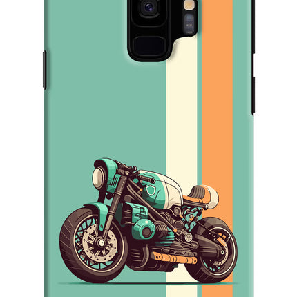 Striped Moto Drift Samsung S9 Hard Case Back Cover by Casekaro