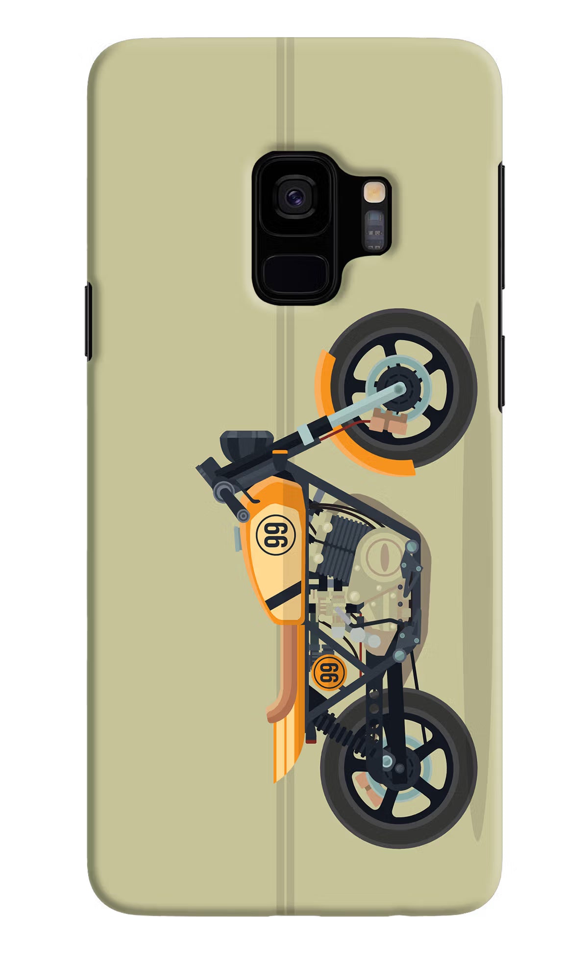 Vertical Speedster Samsung S9 Hard Case Back Cover by Casekaro