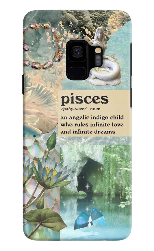 Pisces Zodiac Samsung S9 Hard Case Back Cover by Casekaro