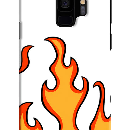 Fired Up – White Samsung S9 Hard Case Back Cover by Casekaro