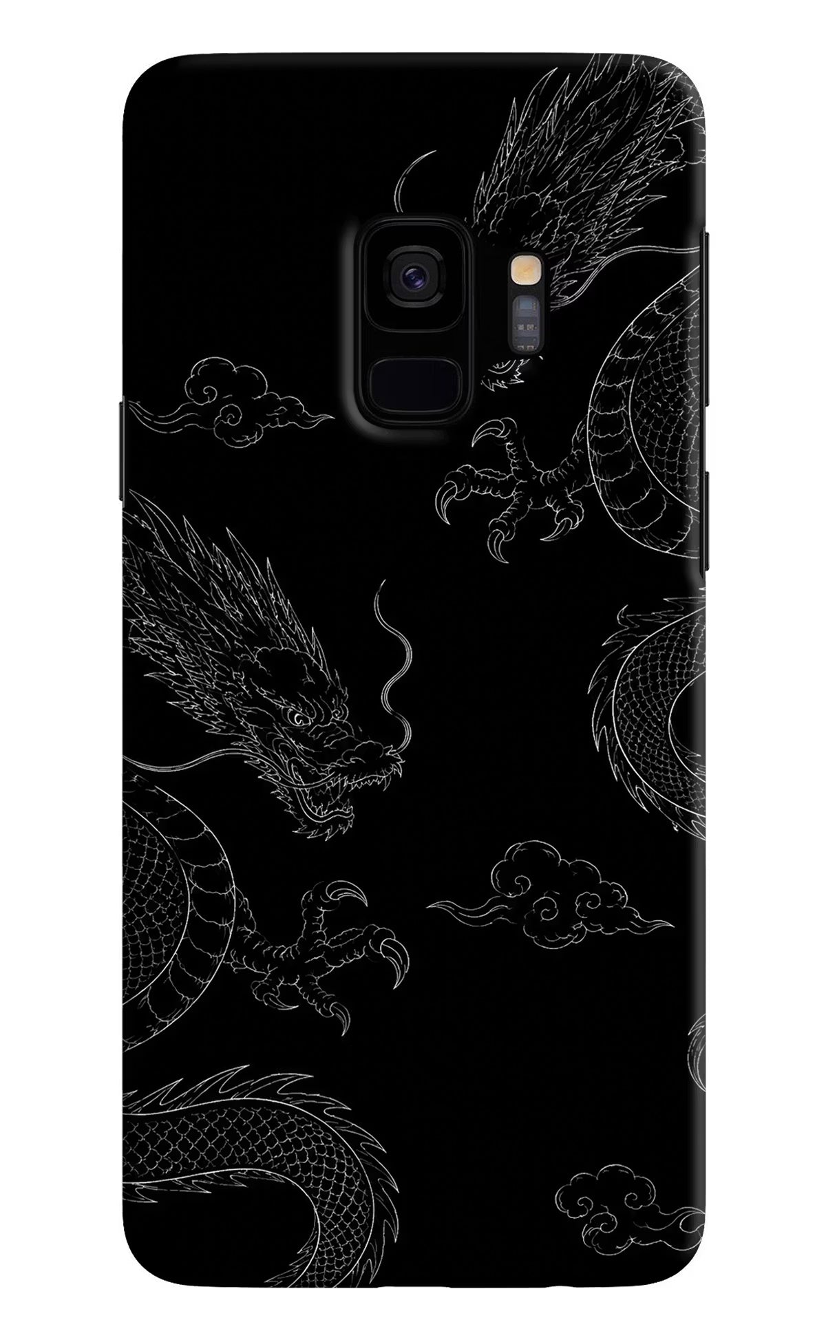 Twin Dragons Samsung S9 Hard Case Back Cover by Casekaro