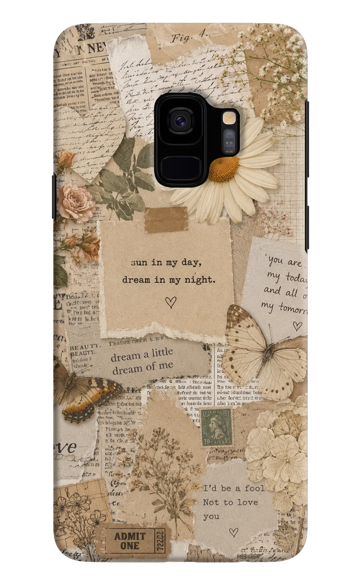 Vintage case Samsung S9 Back Cover