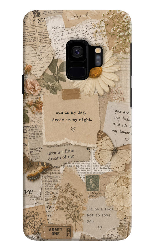 Vintage case Samsung S9 Back Cover