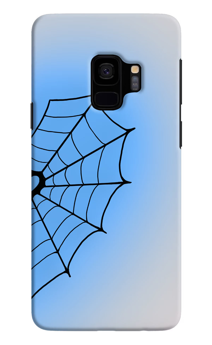 Blue Web Samsung S9 Back Cover, Hard case