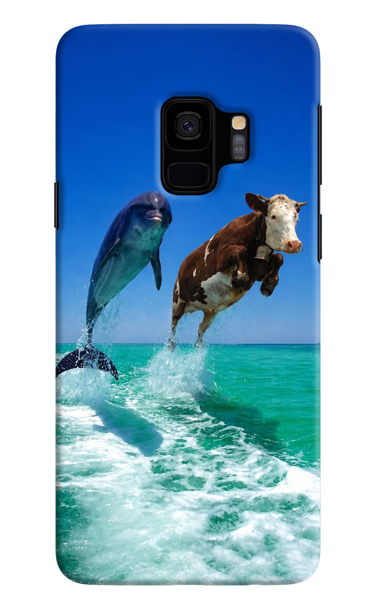 Dolphin vs Cow Samsung S9 Back Cover