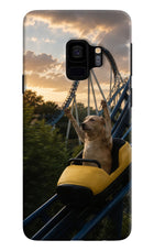 Rollercoaster Dog Samsung S9 Hard Case Back Cover by Casekaro