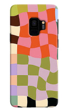 Wavy Grid Samsung S9 Hard Case Back Cover by Casekaro