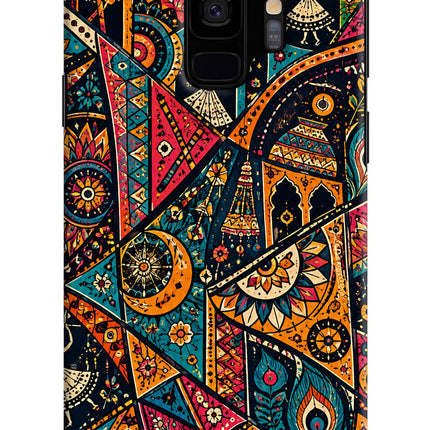 Folk Print Samsung S9 Back Cover