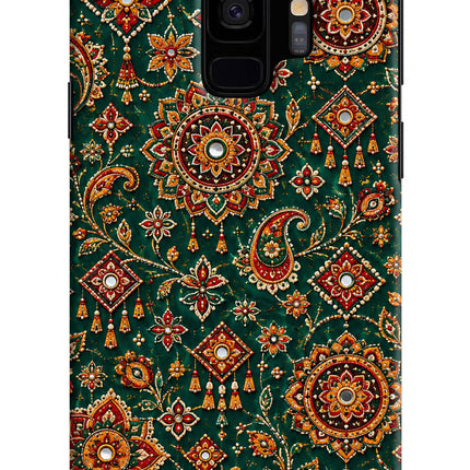 Green Pataka Samsung S9 Hard Case Back Cover by Casekaro