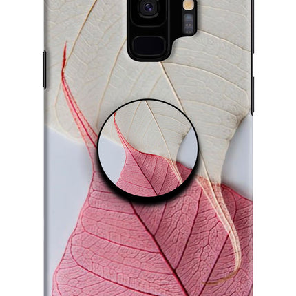 White Pink Leaf Samsung S9 Pop Case by Casekaro