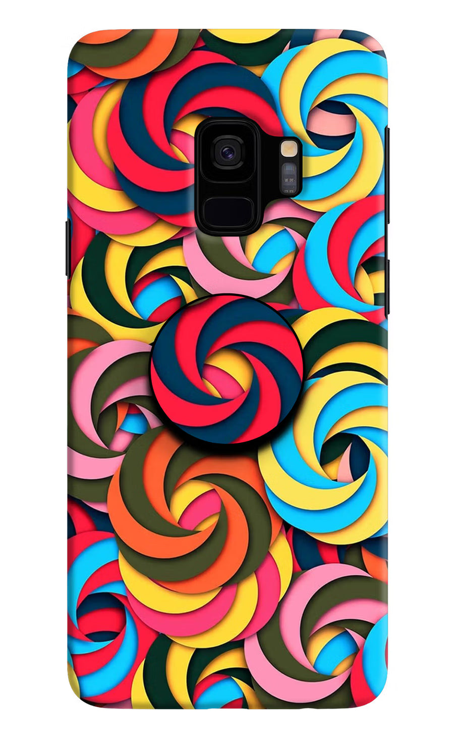 Spiral Pattern Samsung S9 Pop Case, Hard case