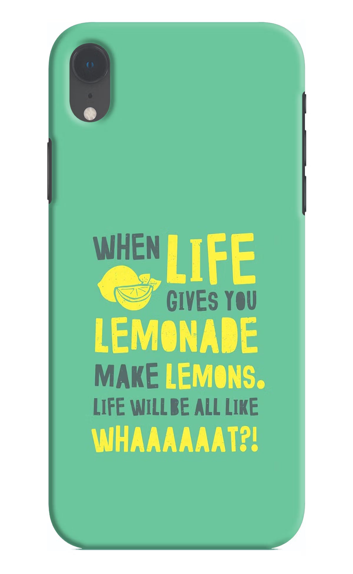 Quote iPhone XR Hard Case Back Cover by Casekaro
