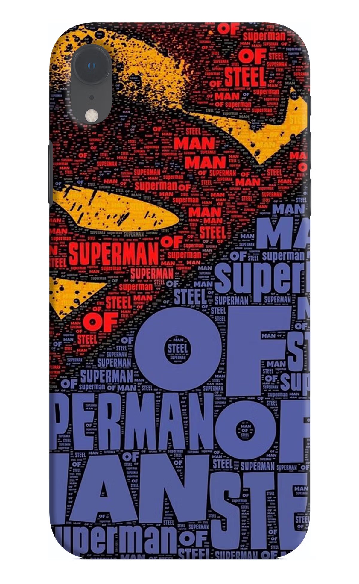 Superman iPhone XR Hard Case Back Cover by Casekaro