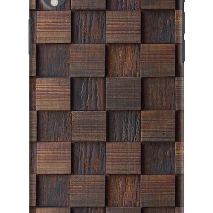 Wooden Cube Design iPhone XR Hard Case Back Cover by Casekaro