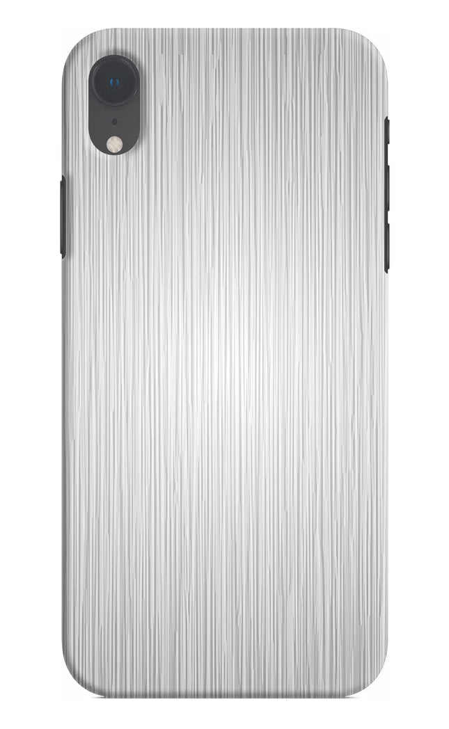Wooden Grey Texture iPhone XR Hard Case Back Cover by Casekaro