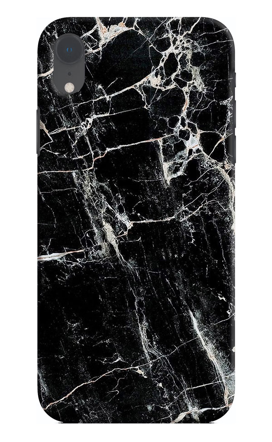 Black Marble Texture iPhone XR Back Cover, Hard case