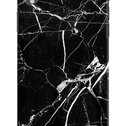 Black Marble Pattern iPhone XR Hard Case Back Cover by Casekaro