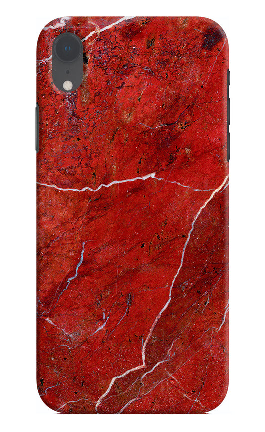 Red Marble Design iPhone XR Hard Case Back Cover by Casekaro
