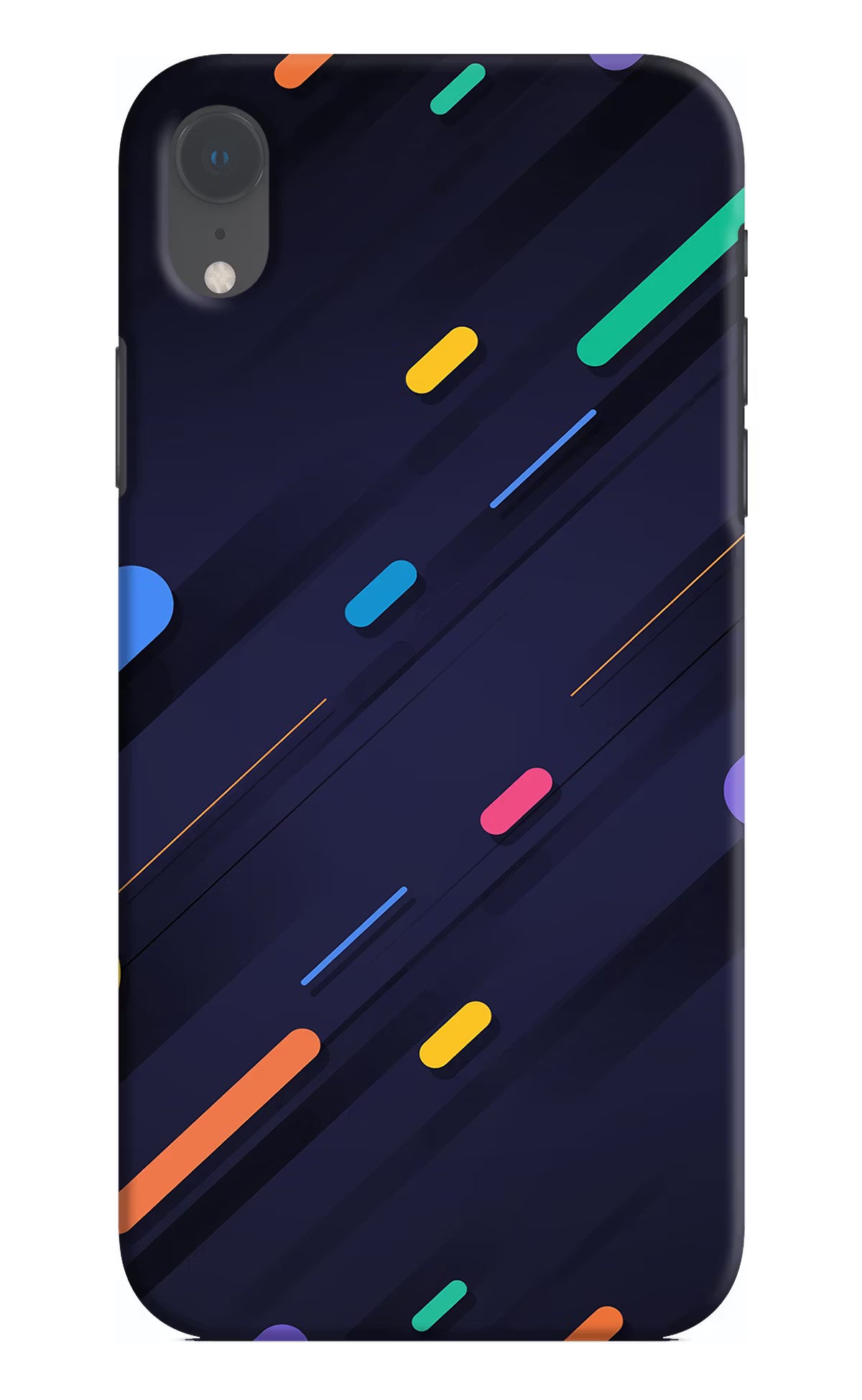 Abstract Design iPhone XR Hard Case Back Cover by Casekaro