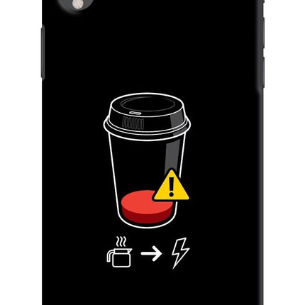 Coffee iPhone XR Hard Case Back Cover by Casekaro