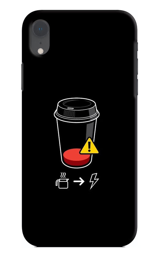 Coffee iPhone XR Hard Case Back Cover by Casekaro