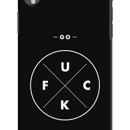 Go Fuck Yourself iPhone XR Hard Case Back Cover by Casekaro