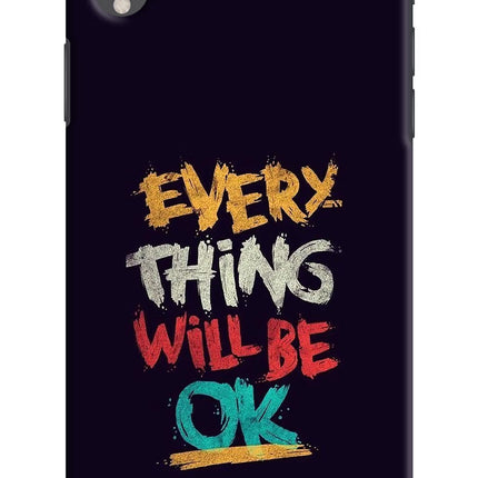 Everything Will Be Ok iPhone XR Hard Case Back Cover by Casekaro