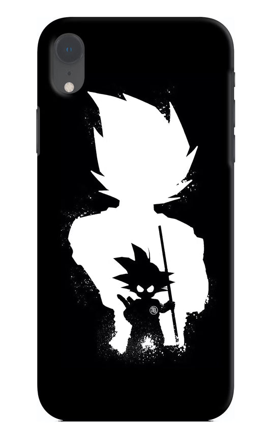 Goku Shadow iPhone XR Hard Case Back Cover by Casekaro