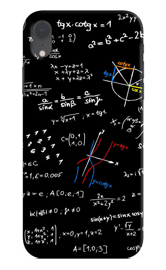 Mathematics Formula iPhone XR Hard Case Back Cover by Casekaro