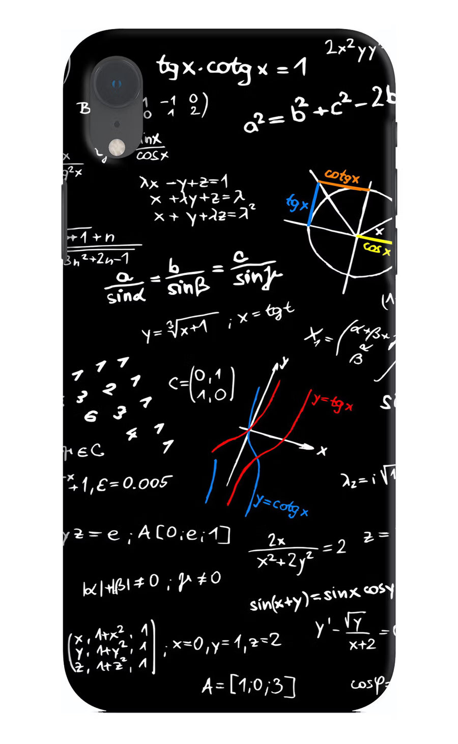 Mathematics Formula iPhone XR Back Cover, Hard case