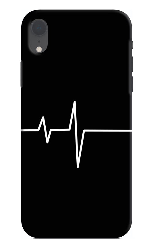 Heart Beats iPhone XR Hard Case Back Cover by Casekaro