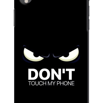 Don'T Touch My Phone iPhone XR Hard Case Back Cover by Casekaro