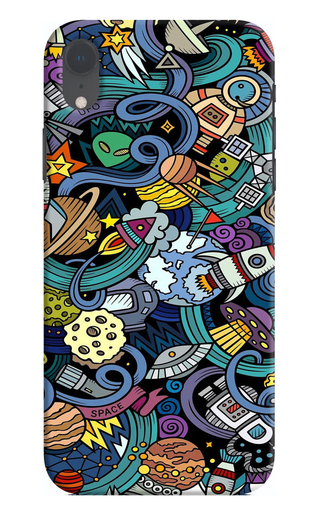Space Abstract iPhone XR Hard Case Back Cover by Casekaro