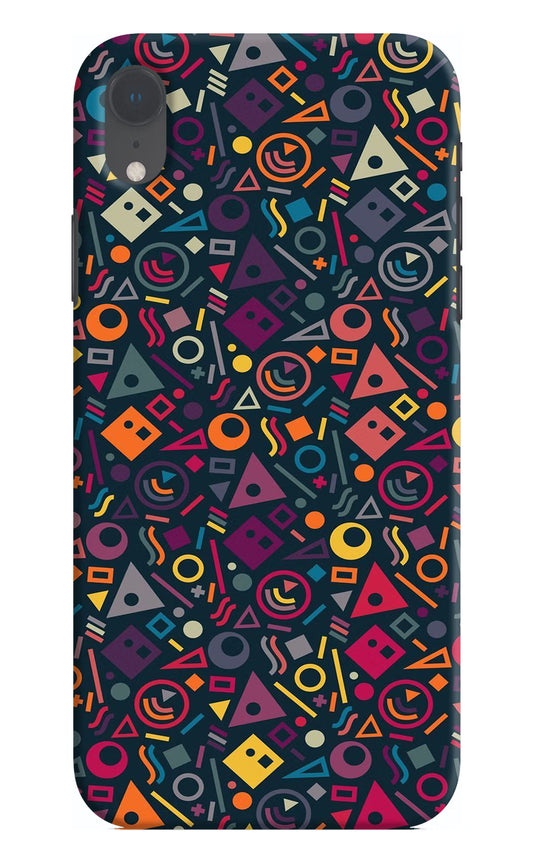 Geometric Abstract iPhone XR Hard Case Back Cover by Casekaro