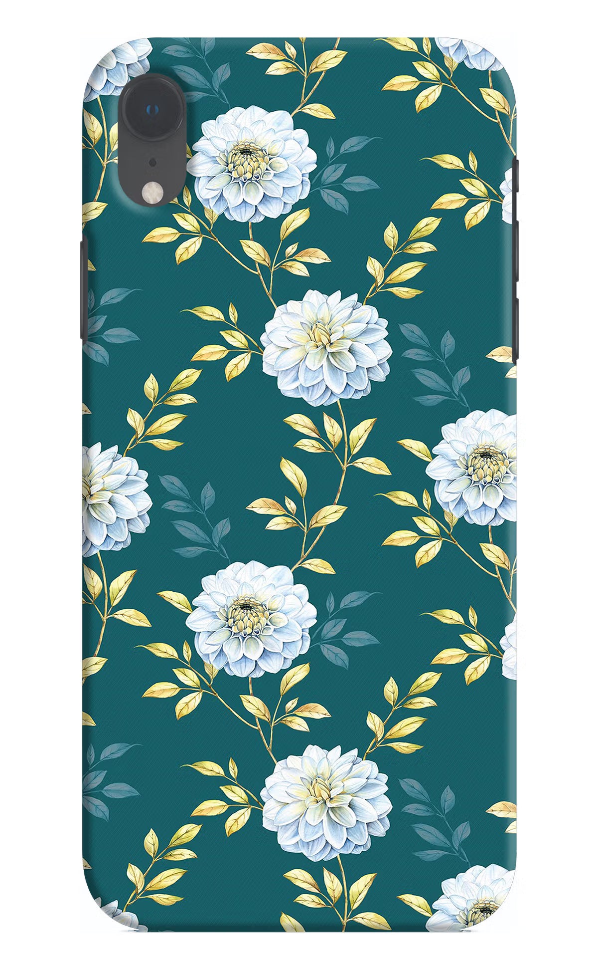 Flowers iPhone XR Hard Case Back Cover by Casekaro
