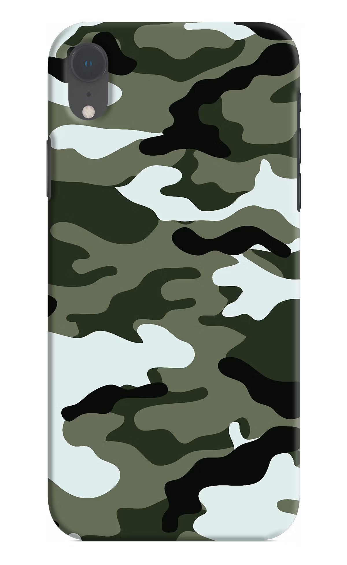 Camouflage iPhone XR Hard Case Back Cover by Casekaro