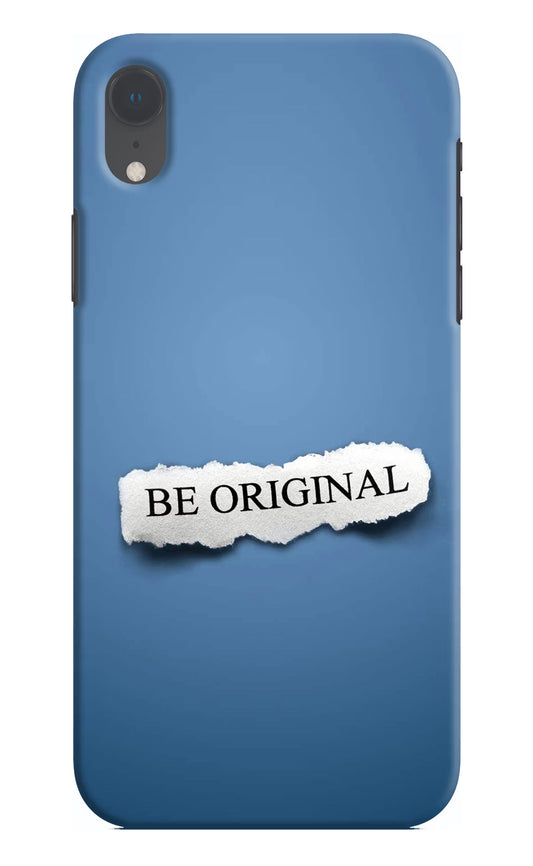 Be Original iPhone XR Hard Case Back Cover by Casekaro