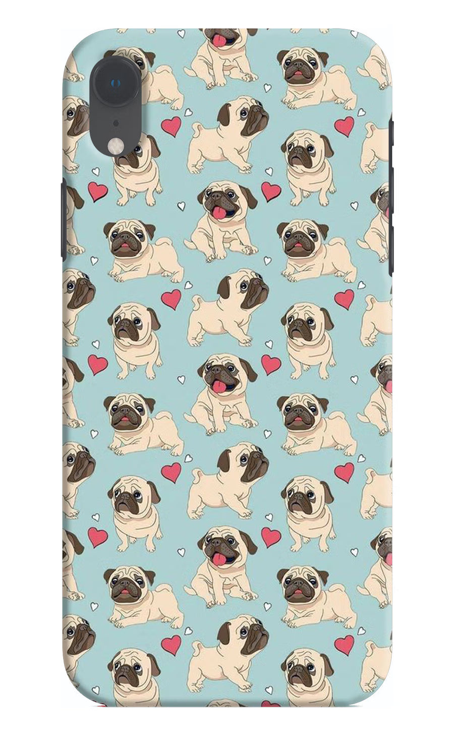 Pug Dog iPhone XR Back Cover, Hard case