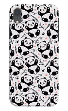 Cute Panda iPhone XR Hard Case Back Cover by Casekaro