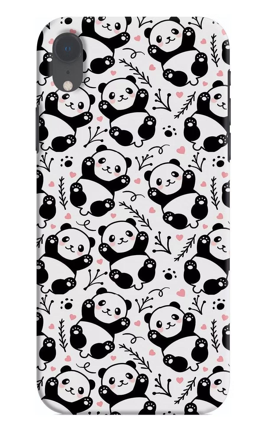 Cute Panda iPhone XR Back Cover, Hard case