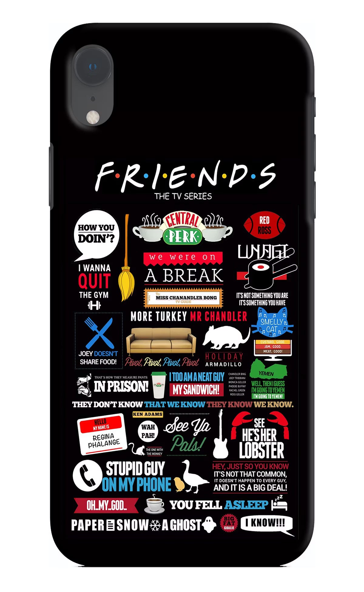 FRIENDS iPhone XR Hard Case Back Cover by Casekaro